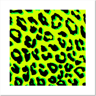 Leopard Print Yellow Posters and Art